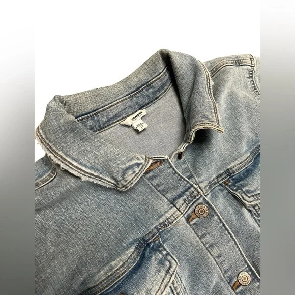 Sonoma distressed denim light wash jacket - Picture 3 of 4